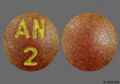 Maroon Round AN 2 - Phenazopyridine Hydrochloride 200mg Tablet