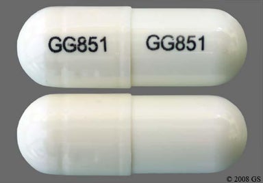 White Capsule GG851 GG851 - Ampicillin 500mg Capsule