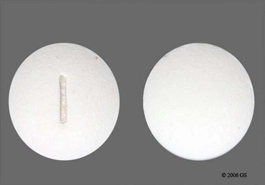 White Round 1 - Metoprolol Tartrate 25mg Tablet
