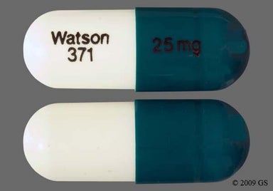Green And White Watson 371 25 Mg - Loxapine Succinate 25mg Capsule