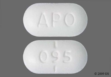 White Oblong 095 And Apo - Doxazosin Mesylate 4mg Tablet