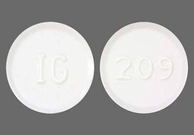 White Round Ig And 209 - Terbinafine Hydrochloride 250mg Tablet