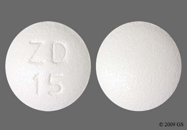White Round Zd 15 - Topiramate 50mg Tablet