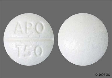 White Round 555/489 - Trazodone Hydrochloride 50mg Tablet