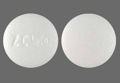 White Round Zc40 - Carvedilol 6.25mg Tablet