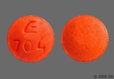 Red Round E 704 - Bisoprolol Fumarate/Hydrochlorothiazide 5mg-6.25mg Tablet