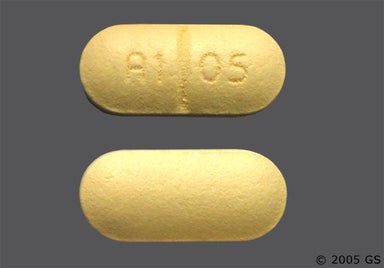 Yellow Oblong A1 05 - Naltrexone Hydrochloride 50mg Tablet