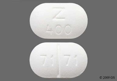 White Oblong Z 400 - Cimetidine 400mg Tablet