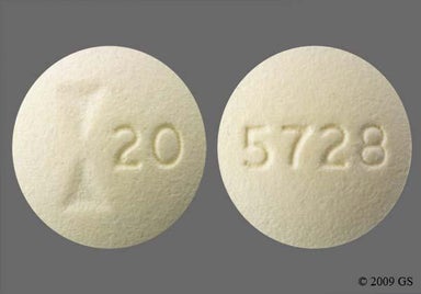 Beige Round LOGO 20 - Famotidine 20mg Tablet