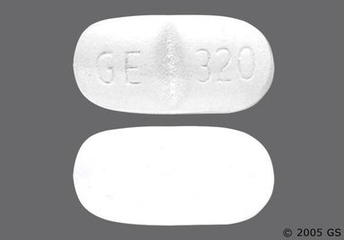White Oval GE 320 - Factive 320mg Tablet