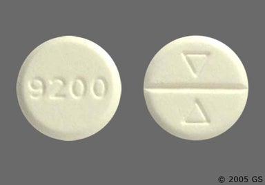 White Round 9200 - Glipizide 10mg Tablet