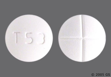 White Round T 53 - Acetazolamide 250mg Tablet