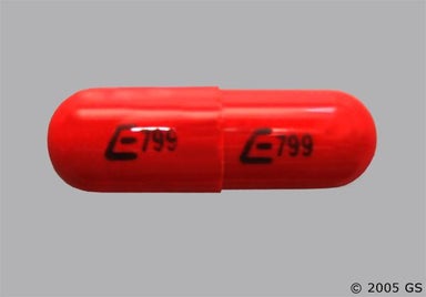 Red Capsule E799 E799 - Rifampin 300mg Capsule