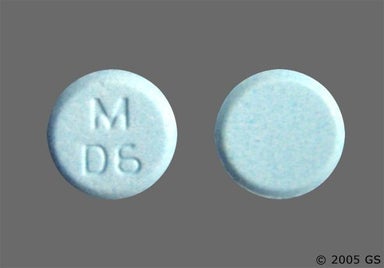Blue Round M D6 - Dicyclomine Hydrochloride 20mg Tablet