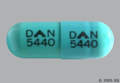 Blue Capsule DAN 5440 DAN 5440 - Doxycycline Hyclate 100mg Capsule