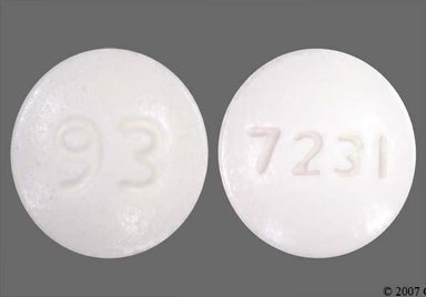 White Round 7231 - Cilostazol 100mg Tablet
