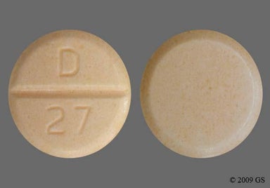 Pink Round D 27 - Hydrochlorothiazide 25mg Tablet