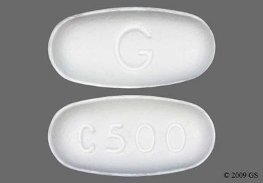 White Oval C500 - Clarithromycin 500mg Tablet