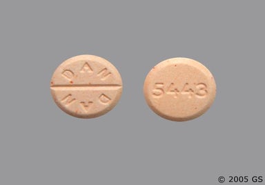 Peach Round DAN DAN - Prednisone 20mg Tablet