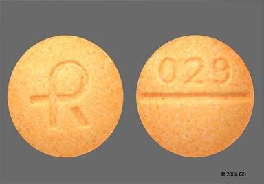 Peach Round LOGO - Alprazolam 0.5mg Tablet