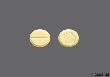 Yellow Round West-ward 248 - Folic Acid 1mg Tablet