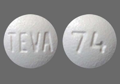 White Round TEVA - Zolpidem Tartrate 10mg Tablet