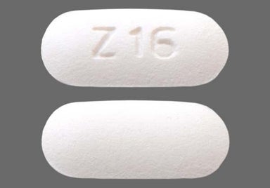 White Oblong Z 16 - Losartan Potassium 50mg Tablet