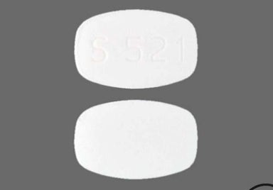 White Oval S 521 - Cetirizine Hydrochloride Allergy 10mg Tablet