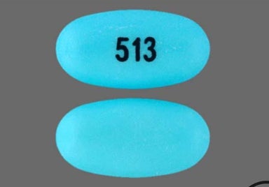 Blue Oval 513 - Divalproex Sodium 500mg Delayed-Release Tablet