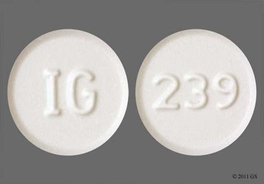 White Round Ig And 239 - Amlodipine Besylate 10mg Tablet