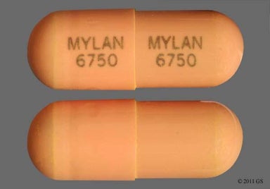 Orange Capsule MYLAN 6750 MYLAN 6750 - Balsalazide Disodium 750mg Capsule