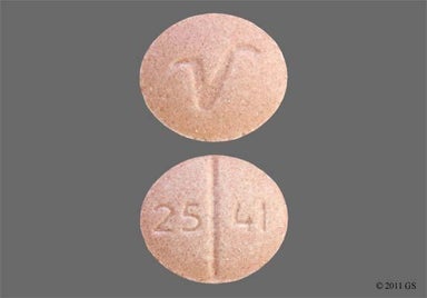 Tan Oval 25 41 - Clonidine Hydrochloride 0.1mg Tablet