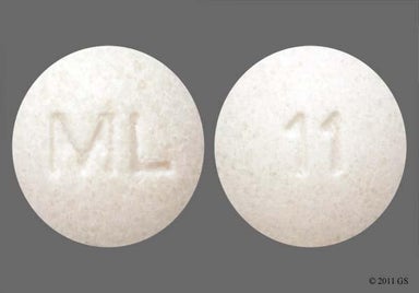 White Round Ml And 11 - Liothyronine Sodium 5mcg Tablet