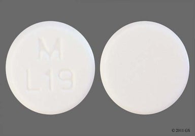 White Round M L19 - Lovastatin 10mg Tablet
