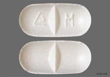 White Oblong LOGO M - Metoprolol Succinate 25mg Extended-Release Tablet
