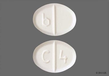 White Oval B And C 4 - Pramipexole Dihydrochloride 0.5mg Tablet