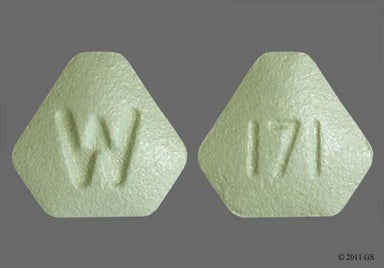 Green Hexagon 171 - Ropinirole Hydrochloride 1mg Tablet
