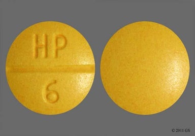 Yellow Round HP 6 - Sulindac 200mg Tablet