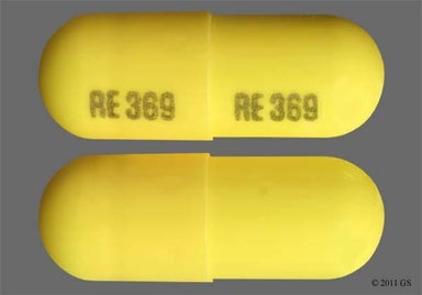 Yellow Capsule RE 369 RE 369 - RE Chlordiazepoxide Hydrochloride/Clidinium Bromide 5mg-2.5mg Capsule