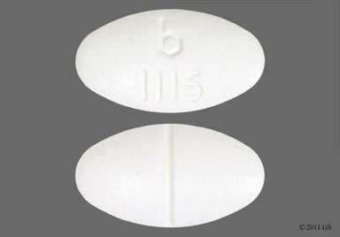White Oval b 1115 - Benztropine Mesylate 1mg Tablet