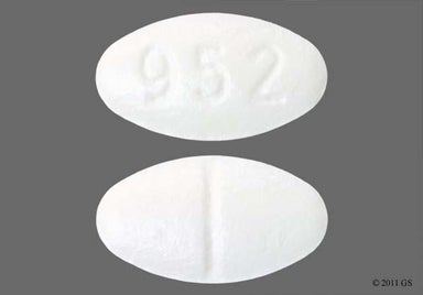 White Oval 952 - Losartan Potassium 50mg Tablet