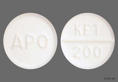 White Round KET 200 - Ketoconazole 200mg Tablet