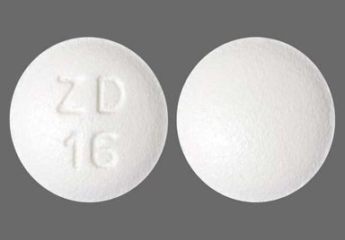 White Round ZD 16 - Topiramate 25mg Tablet