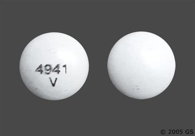 Gray Round 4941 V - Perphenazine 4mg Tablet
