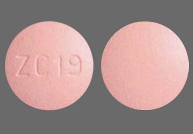 Pink Round ZC19 - Ribavirin 200mg Tablet