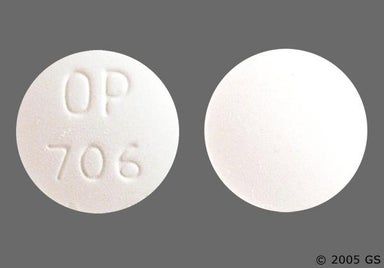 White Round OP 706 - Disulfiram 250mg Tablet