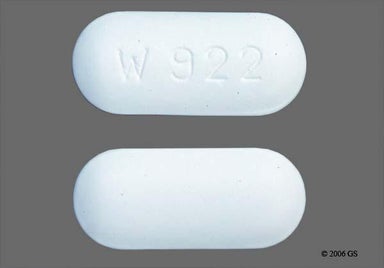 White Oblong W 922 - Cefuroxime Axetil 500mg Tablet