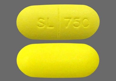 Yellow Oblong SL 750 - Salsalate 750mg Tablet
