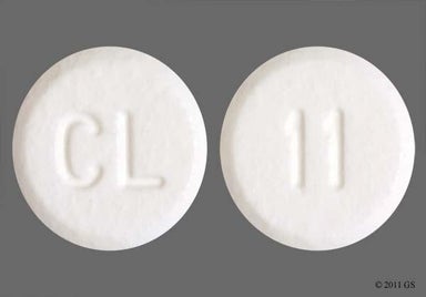 White Round CL - Hyoscyamine Sulfate 0.125mg Sublingual Tablet