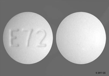 White Round E72 - Acarbose 50mg Tablet